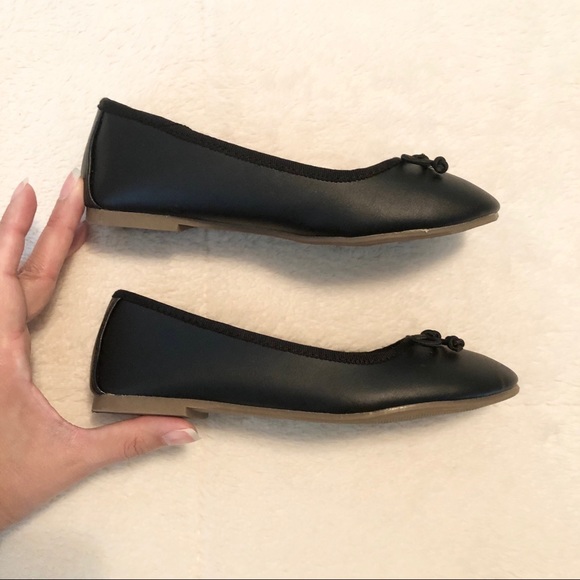 Cat & Jack black flats size 1 - Picture 6 of 7